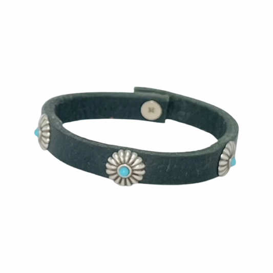Turquoise Blossom Stud Bracelet
