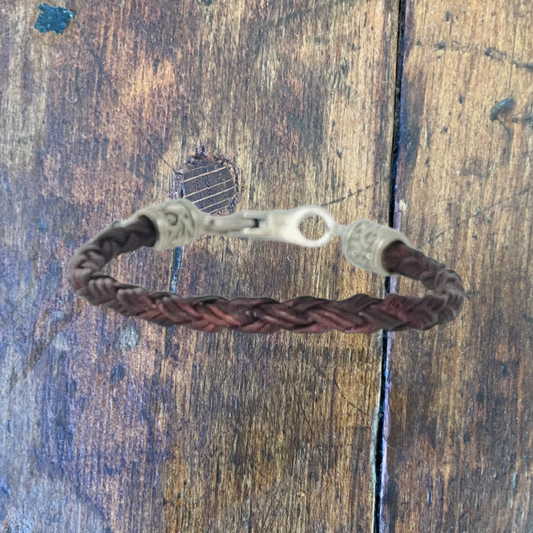 Fine Braided Leather Bracelet